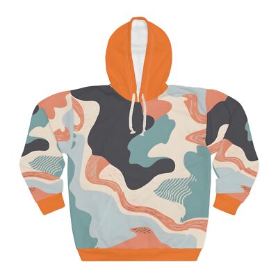 Coral Basin Hoodie All Over Print Unisex Pullover Outdoor Adventure Streetwear