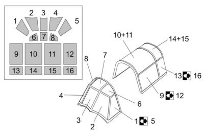 Brengun BRL72253 1/72 Henschel Hs-126 Canopy masks for Brengun kit