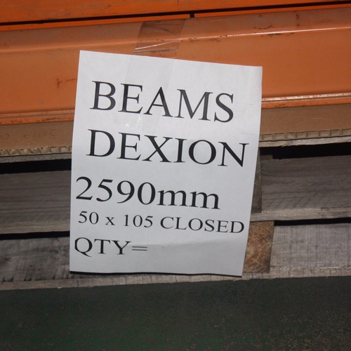 Dexion Beams 2590mm 50 x 105mm closed PALLET RACK RACKING LOAD BEAM ADELAIDE - Picture 2 of 3