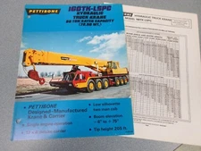 Rare Pettibone 160 TK-LSPC Hydraulic Truck Krane Sales Brochure