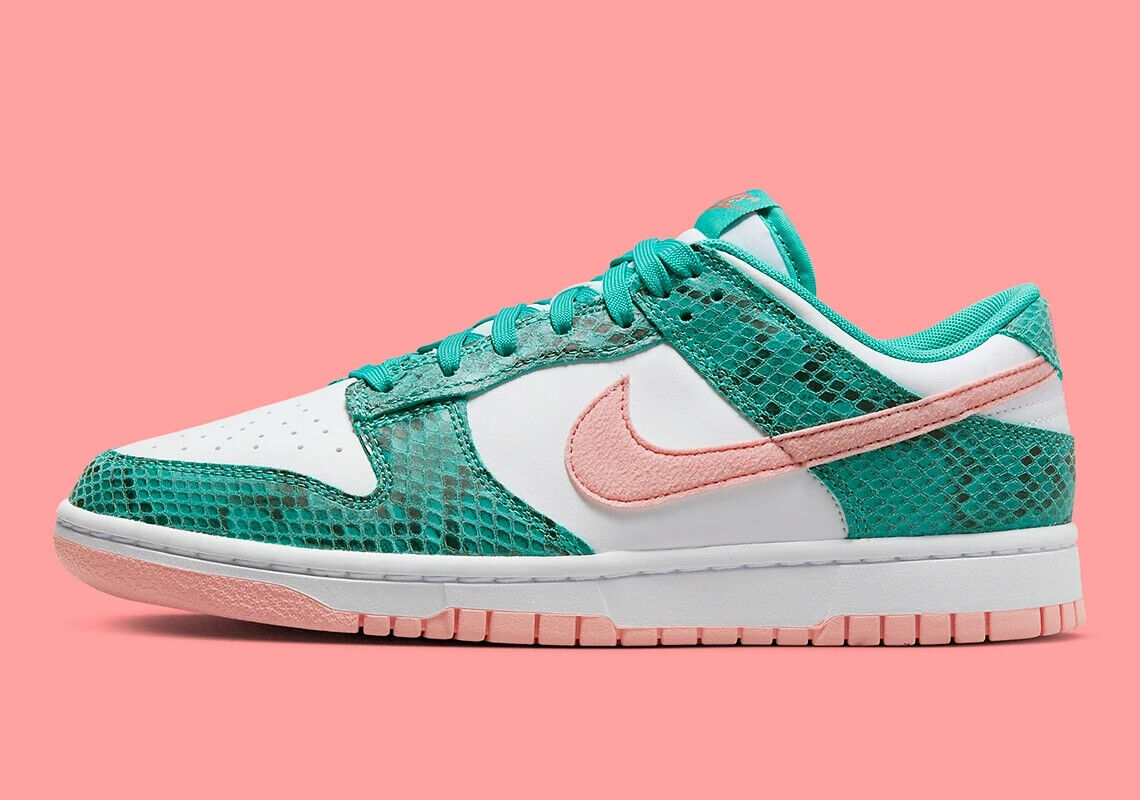 Nike Dunk Low SB Snake Skin Bleach Coral DR8577 300 Men Size Nike Dunk Low SB Snake Skin Bleach Coral DR8577 300 Men Size