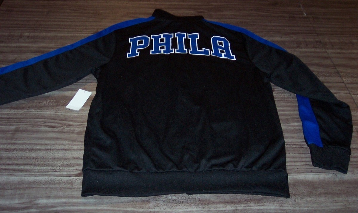 PHILADELPHIA 76ERS SIXERS NBA ZIPPERDOWN JACKET MENS SMALL