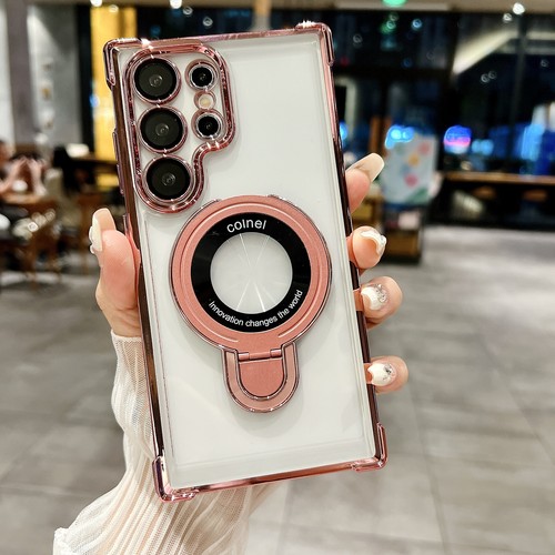 For Samsung S25 Ultra/S23/S22 Magnetic Ring Kickstand Lens Protection Phone Case - Picture 17 of 17