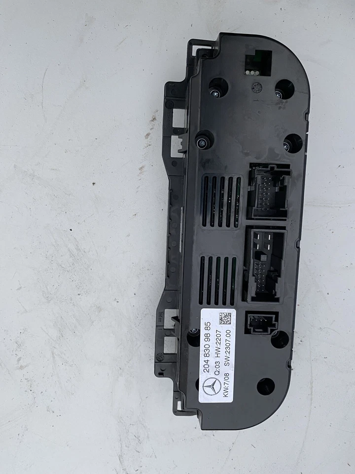 Mercedes C CLASS CLIMATE CONTROL A2048309885 2008 W204 C220 CDI AUTO - Image 3 of 4