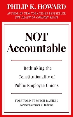 Not Accountable Rethinking the Constitu Philip K Howard Hardcover