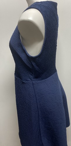 Daisy Fuentes Size L solid Navy blue sleeveless Dress NWT - Picture 3 of 7