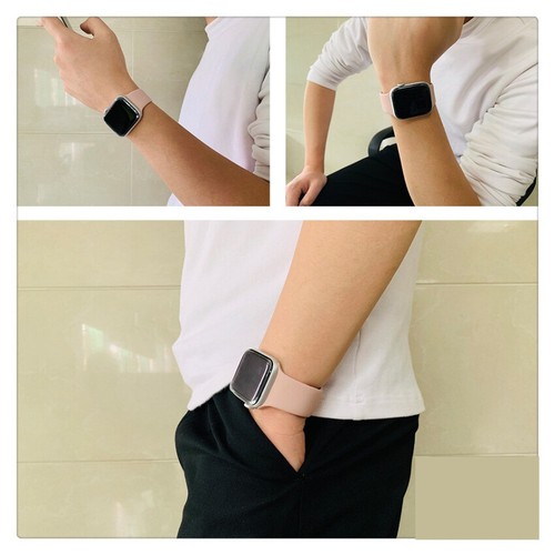 For Apple Watch 9 8 7 6 SE Ultra 2 Silicone Solo Loop Strap Band 44/45/49mm - Picture 4 of 32