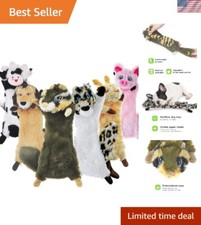 Interactive 6-Pack Crinkle Dog Toys for Puppies and Small Dogs - Plush Design