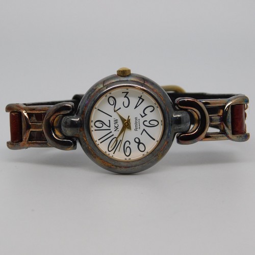 Armitron Now 75/1678 Genuine Leather Quartz Analog Women's Watch New Battery