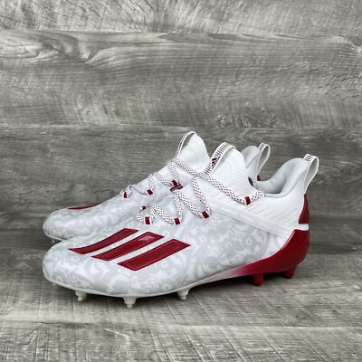 Adidas Adizero Reign Young King Football Cleats Size 13 Floral White Red FU6708