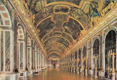 Alte Postkarte - Le Chateau de Versailles - La Galerie des Glaces