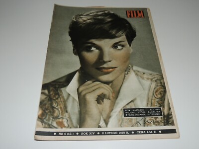 Film 6/1959 Polish magazine Elsa Martinelli, Bourvil, Debbie Reynolds, B Bardot