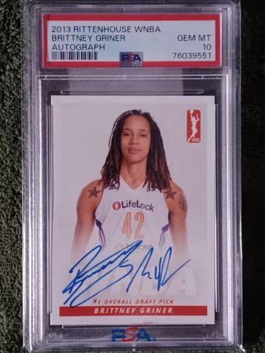 2013 Rittenhouse WNBA Brittney Griner Rookie Autograph RC Auto PSA 10