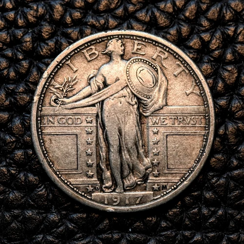 (ITM-6351) 1917-D T-1 Standing Liberty Quarter ~ AU+ Cndtn ~ COMBINED SHIPPING!