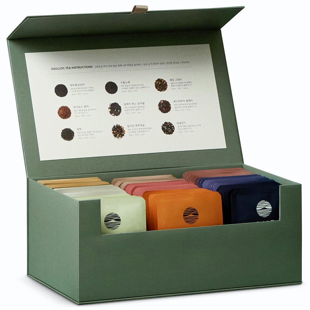 OSULLOC Special Tea Edition Gift Set 54ea (6 x 9 flavors) Premium Tea from Jeju
