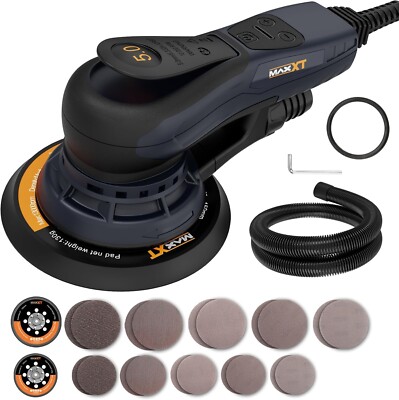 MAXXT Electric 5mm Random Orbital Sander, Palm Sander with Brushless Motor, 5&6I