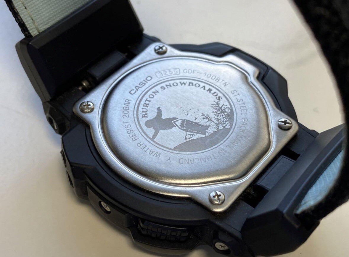 Casio G-SHOCK GDF-100BTN-1JR BURTON Collaboration Model Casio G-SHOCK GDF-100BTN-1JR BURTON Collaboration Model