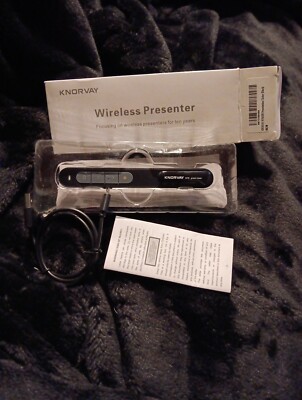 KNORVAY N76 Wireless Presenter with Laser Pointer, Rechargeable, Free Shipping!!