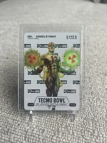 Bo Jackson Battle Arena Tecmo Bowl Mr. Irrelevant Sore Thumb Battlefoil Glow SSP