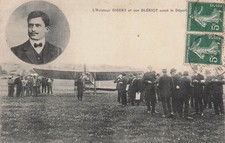 16 jarnac - aviation - l'aviateur gilbert et son blériot avant le départ 97733