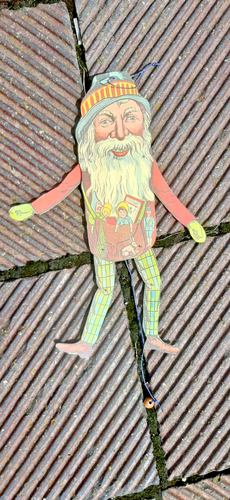 NIKOLAUS WEIHNACHTEN VÄTERCHEN FROST XMAS THEATRALISCHER HAMPELMANN HOLZ VINTAGE - Bild 2 von 4