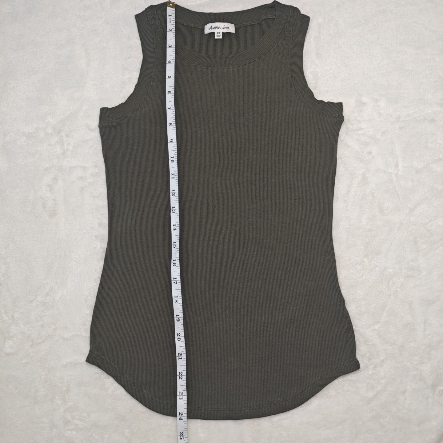 Another Love XS Basic Round Neck Ribbed Tank Top … - image 4