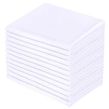 Premium Queen Size Pillowcases 12 Pack, White Standard, Soft Brushed 1800 Thr...
