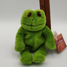 Dakin Lou Rankin MIni Friends Herbert Frog Plush Green Beanbag 24602 w/ Tags