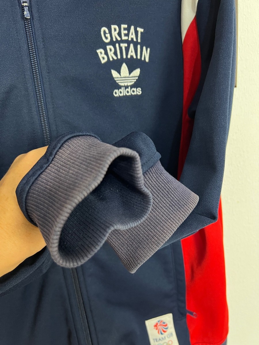Adidas Originals Team Great Britain Olympics Jacket Blue Track Top