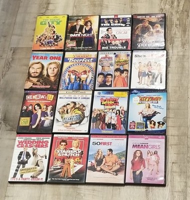 Lot of 16 DVDs Popular Comedy Movies Friday Fast Times Kevin Smith Adam Sandler
