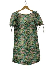 RED VALENTINO Short Sleeve Dress 38 Polyester GRN Floral