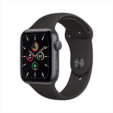 Apple Watch SE GPS, 44mm - Space Gray Aluminum Case with Black Sport Band
