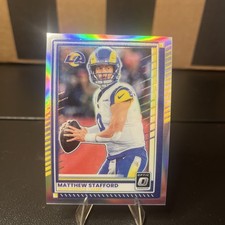 2025 Donruss Optic Holo Silver Prizm #198 Matthew Stafford Los Angeles Rams 