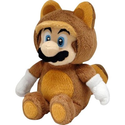 SAN-EI Nintendo Super Mario Plüsch Tanooki, 22 cm Plüschfigur (ab 3 Jahre)