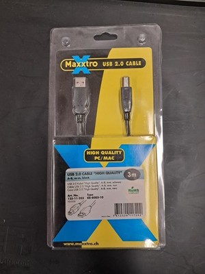 Maxxtro USB-2.0-Druckerkabel, USB-A auf USB-B, 3 m