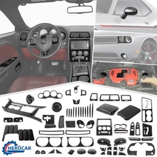 ⭕Carbon Fiber Full Cover Trim Kit For Dodge Challenger 2009-2014 Door Dash Decor