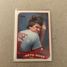 🟧1989 Topps Team Checklist Pete Rose #505 Cincinnati Reds Baseball Vintage