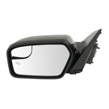 Mirror Power Heated Puddle Blind Spot Gloss Black Left for Ford Fusion 11-12