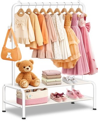 Kids Clothing Rack - Dress Up Clothes Rack - Baby Toddler Closet - Mini Frees...