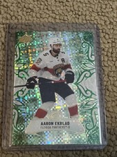 2024-25 UD Ice Base Emerald Green Parallel #2 Aaron Ekblad
