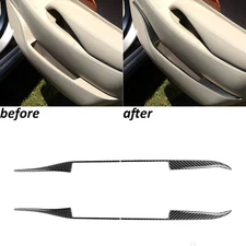 Real Carbon Fiber Interior Rear Door Storage Panel Trim For BUICK LACROSSE 10-13