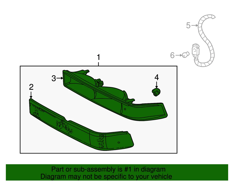 Lámpara de señal de giro y estacionamiento lateral pasajero GM 15098268 genuina Foto 4 de 4