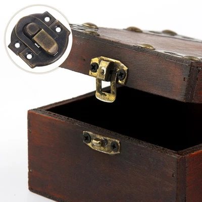 20 Pcs Loquet Boite A Bijoux D'armoire Vintage Loquets Pour Caisses En Bois - Photo 1/4