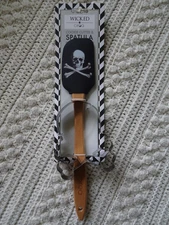 Ciroa HALLOWEEN SKULL & CROSSBONES Large Spatula & Jumbo Cookie Cutter NEW