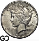 1935-S Peace Dollar, Choice AU Final Year Issue