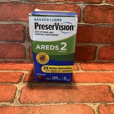PreserVision Areds 2 Eye Vitamin and Mineral - 120 Softgels Free Shipping !
