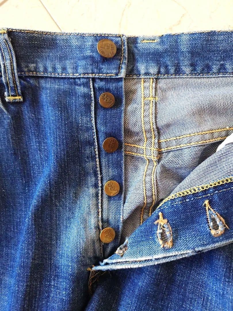 Lee 101B Vintage 50s Black Side Tag Jeans W32 L29 image 5