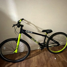 X Rated BMX Bike 20in Black/Green 1 Speed Mechanical Rim Brakes