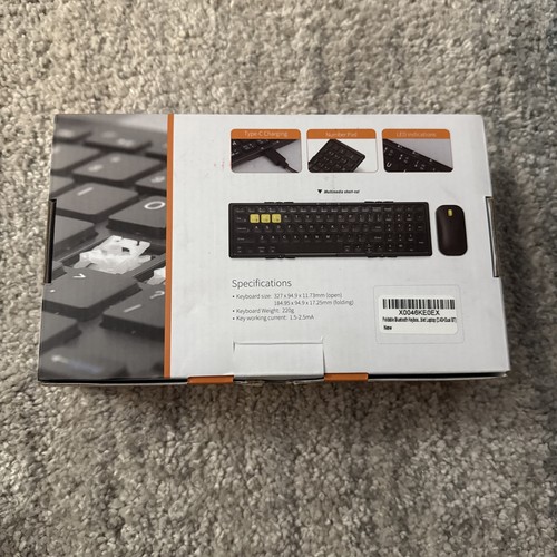 #733. Foldable Bluetooth Keyboard and Mouse Portable Folding Pocket Keyboard - Picture 2 of 4