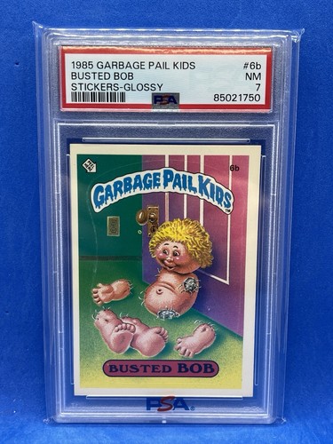 BUSTED BOB 6b 1985 Garbage Pail Kids GPK Psa 7 GLOSSY NM Mint OS1 Series 1 🔥🔥 - Picture 1 of 2